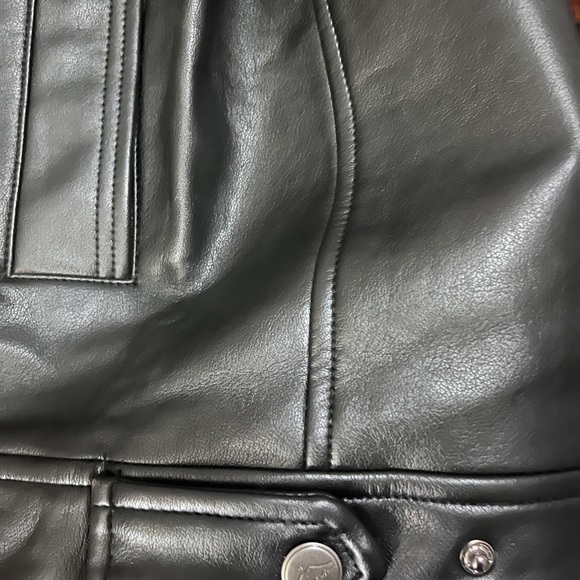 Men's Black Leather Jacket Large - Picture 12 of 14